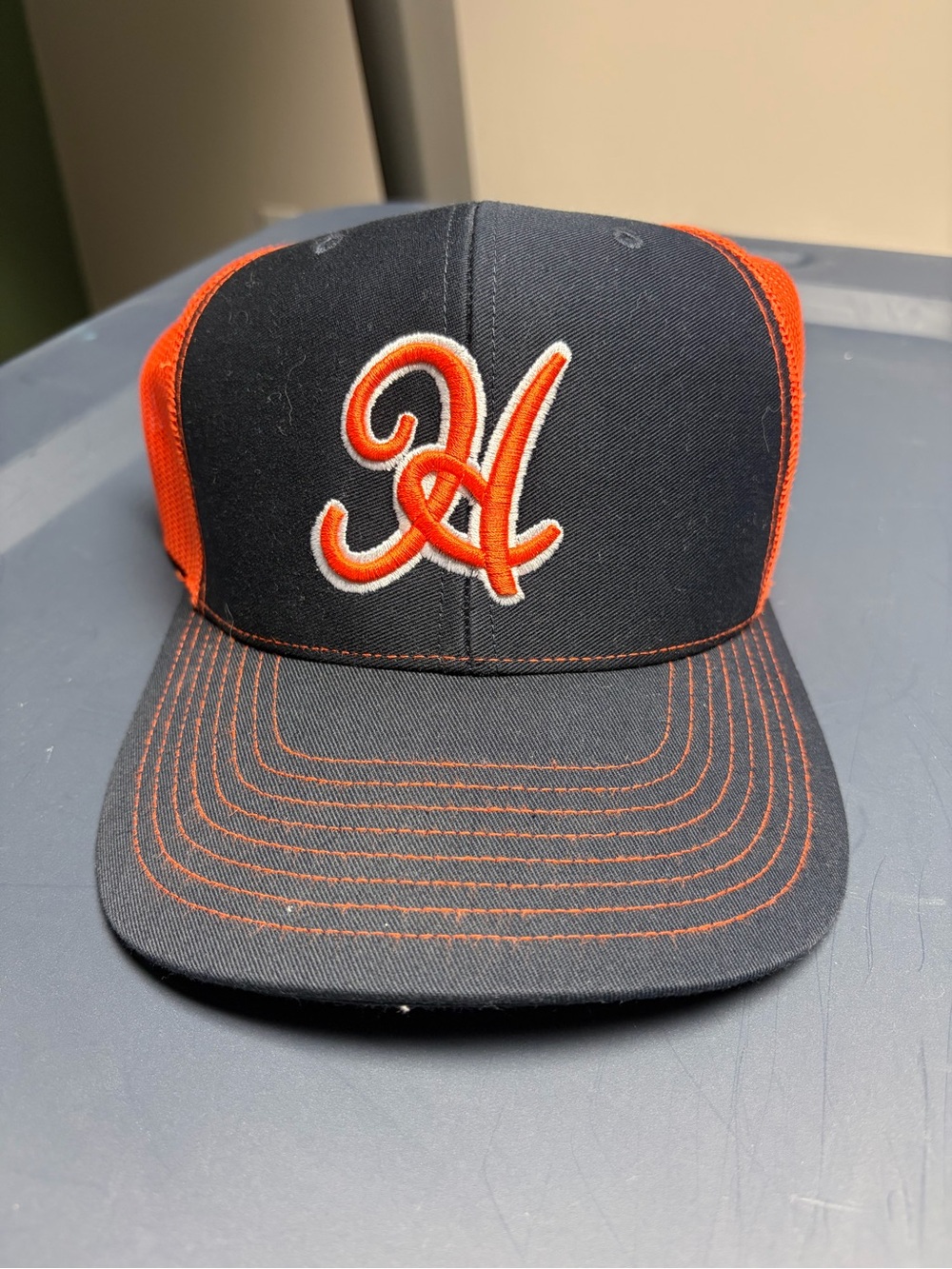 Cape Cod Baeball League Hyannis Black and Orange Embroidered - Richardson